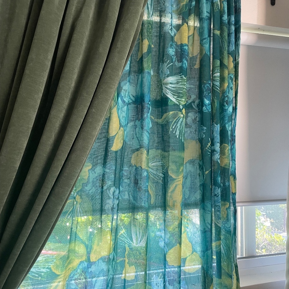 ISO Opalhouse Floral Sheer Curtain